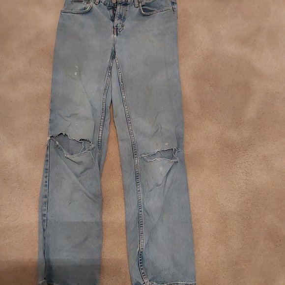 COPY - Vintage Calvin Klein jeans ladies size 8 distressed - Picture 1 of 3